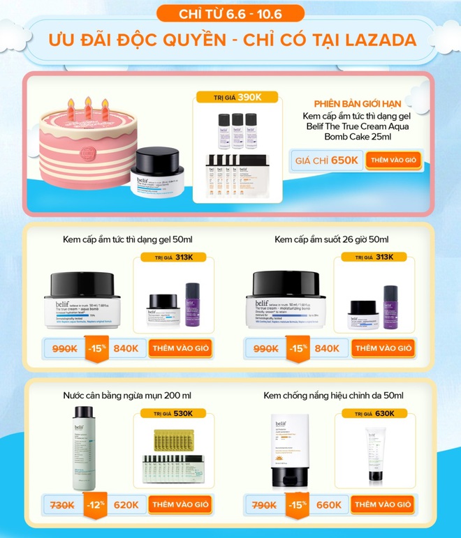 Mới đầu h&egrave; Lazada đ&atilde; c&oacute; deal skincare hot bỏng tay, hội m&ecirc; l&agrave;m đẹp v&agrave;o săn ngay kh&ocirc;ng lại tiếc h&ugrave;i hụi! - Ảnh 3.