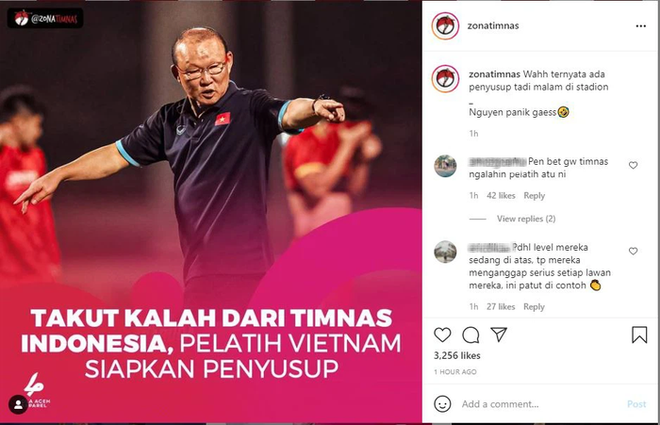 Fan Indonesia: HLV tuyển Việt Nam đến do thám vì sợ thua - Ảnh 1.