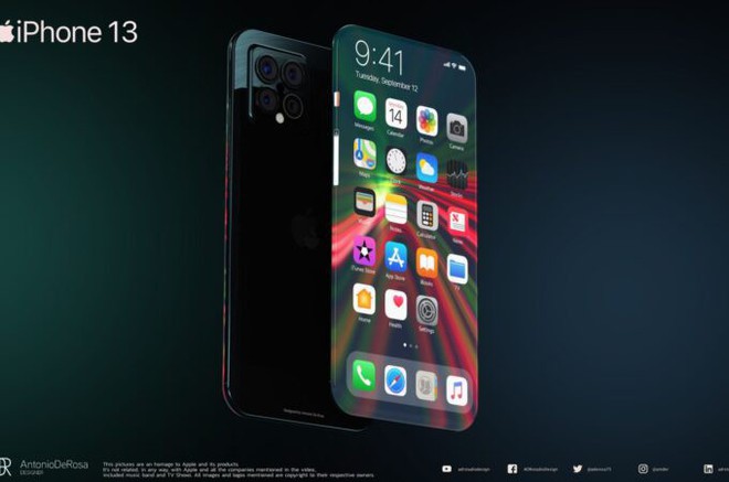Xuất hiện concept iPhone 13 đẹp mãn nhãn, màn hình cong tràn viền, camera selife ẩn - Ảnh 3.