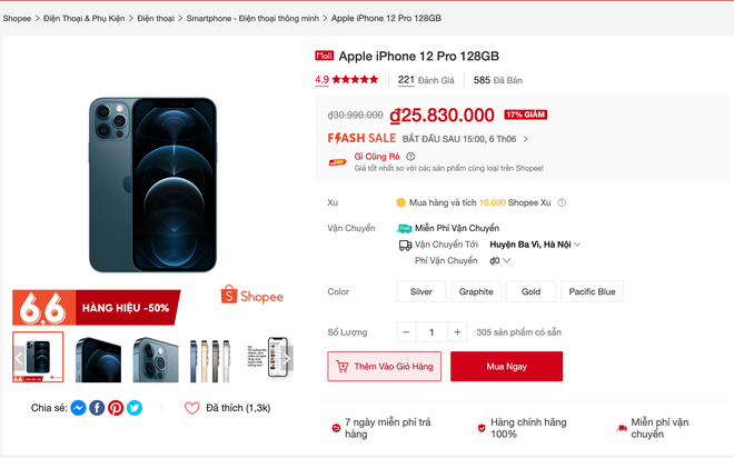 So sánh nhanh giá iPhone, Macbook, AirPods trên các sàn TMĐT và cửa hàng bán lẻ ngày siêu sale, kết quả sẽ khiến bạn bất ngờ! - Ảnh 1.