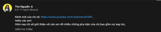 Thơ Nguyễn lập thêm kênh mới, lấy nghệ danh mới sau tuyên bố không làm YouTuber nữa! - Ảnh 3.