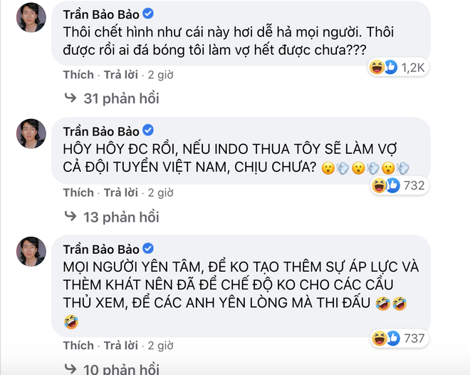 Sao Việt nhuộm đỏ Facebook trước giờ G đội tuyển Việt Nam gặp Indonesia: Jack và dàn mỹ nhân cực cuồng nhiệt, BB Trần hứa làm 1 việc lầy lội - Ảnh 12.