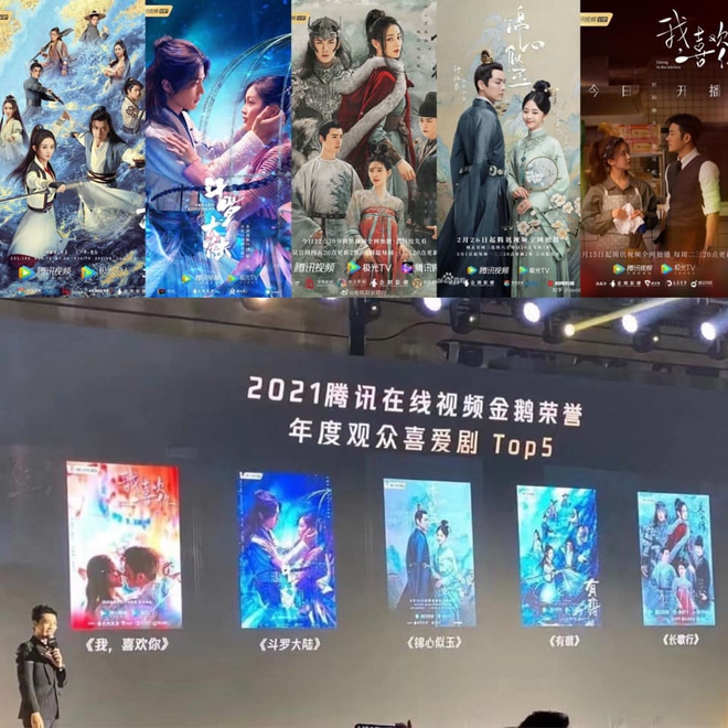 Tencent công bố 5 phim Trung được yêu thích nhất 2021: Triệu Lộ Tư ẵm 2 bộ, fan khen ngợi mãi một siêu phẩm - Ảnh 1.