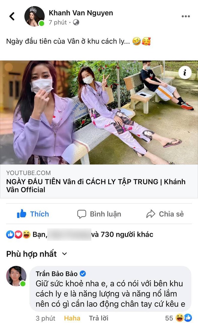 Khánh Thành BB Trần lầy lội nhắn gửi Khánh Vân: Anh có nói bên khu cách ly cần lao động chân tay cứ kêu em - Ảnh 4.