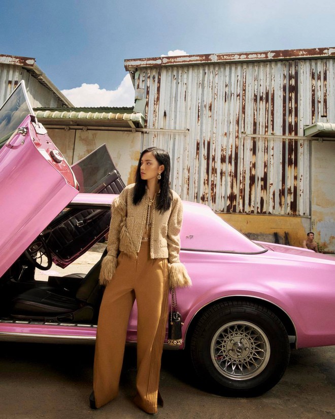 Châu Bùi khoe loạt ảnh “sống ảo” bên siêu xe màu hồng giống của Binz, đàng gái giải thích sao khi netizen đánh trúng tim đen? - Ảnh 3.