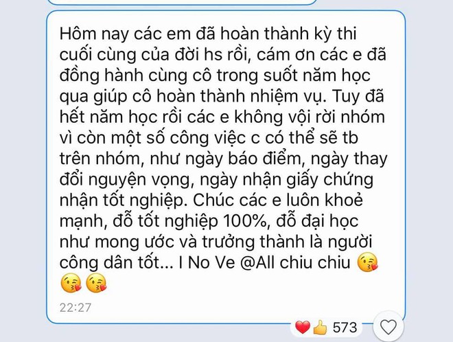 Chat với học trò thi xong đại học, cô giáo nhắn 1 dòng khiến ai cũng chột dạ, khóc rưng rưng - Ảnh 2.