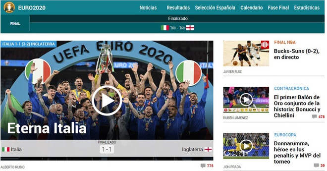 Báo Pháp nâng tuyển Italy lên tận mây xanh, báo Đức hả hê dìm hàng tuyển Anh sau chung kết Euro 2020 - Ảnh 3.