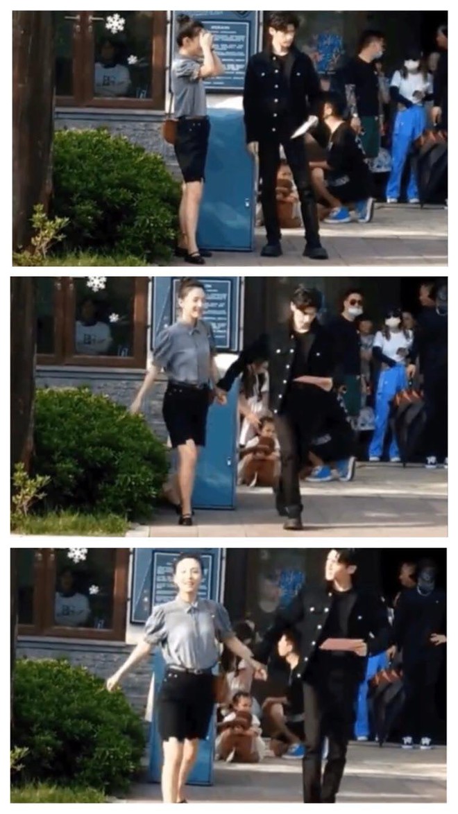 La V&acirc;n Hi nắm chặt tay Ng&ocirc; Thiến qua đường ở phim mới, cả một bầu trời B&ecirc;n Nhau Trọn Đời được t&aacute;i hiện tuyệt đẹp - Ảnh 1.