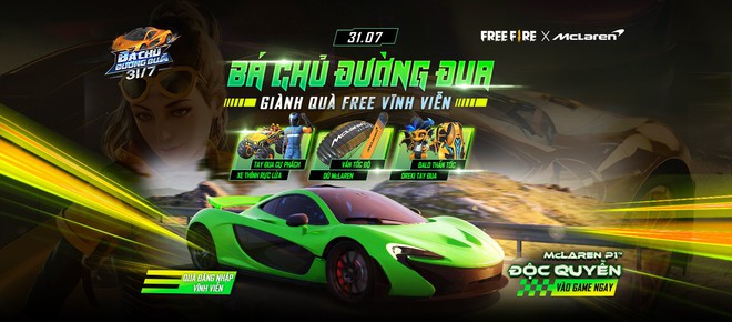 Siêu xe McLaren chính thức có mặt trong Free Fire, game thủ nhận ngay nhiều quà tặng cực xịn xò - Ảnh 4.