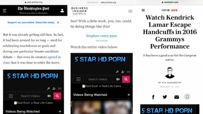 Nhiều trang web lớn bị ch&egrave;n nội dung khi&ecirc;u d&acirc;m - Ảnh 1.