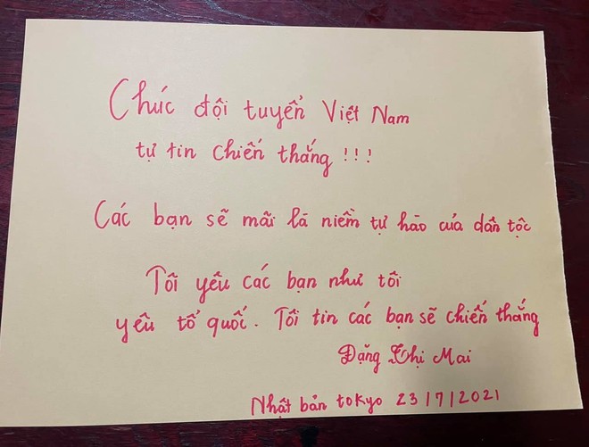 Ấm lòng hình ảnh người dân Việt Nam tại Nhật Bản gửi lời động viên ý nghĩa cho VĐV Việt Nam tham dự Olympic Tokyo 2020 - Ảnh 7.