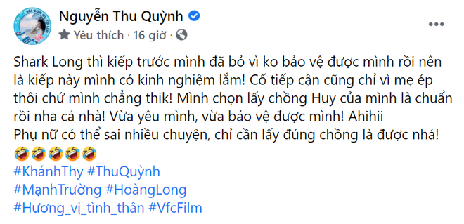 Thu Quỳnh bị fan Hương Vị Tình Thân chấn chỉnh bớt ác lại, không dám ra đường vì sợ bị chửi sấp mặt - Ảnh 1.