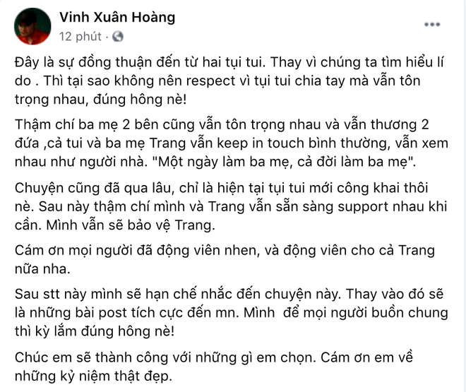 Giữa đêm, Lương Minh Trang buồn bã nói 1 câu gây chú ý sau khi công bố chuyện ly hôn Vinh Râu - Ảnh 4.