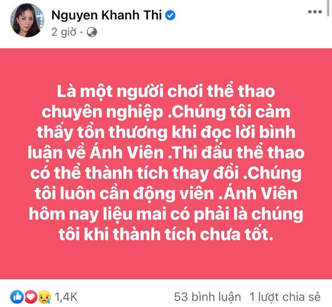 Khánh Thi bức xúc chuyện VĐV Ánh Viên bị mỉa mai vì thành tích tụt dốc tại Olympic, nói gì mà dân tình hưởng ứng? - Ảnh 3.