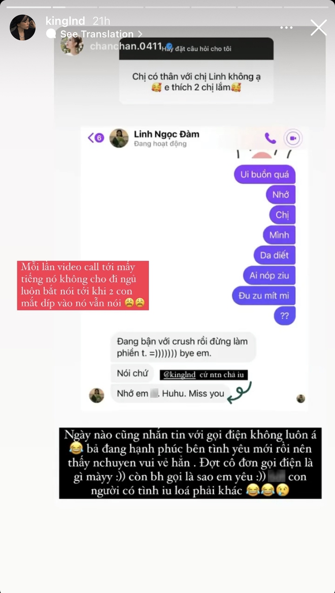 Sau 3 ngày rộ tin bồ cũ thiếu gia hẹn hò em 2k4, Linh Ngọc Đàm cũng ngầm thông báo có tình mới? - Ảnh 3. Sau 3 ngày rộ tin bồ cũ thiếu gia hẹn hò em 2k4, Linh Ngọc Đàm cũng ngầm thông báo có tình mới? - Ảnh 3.