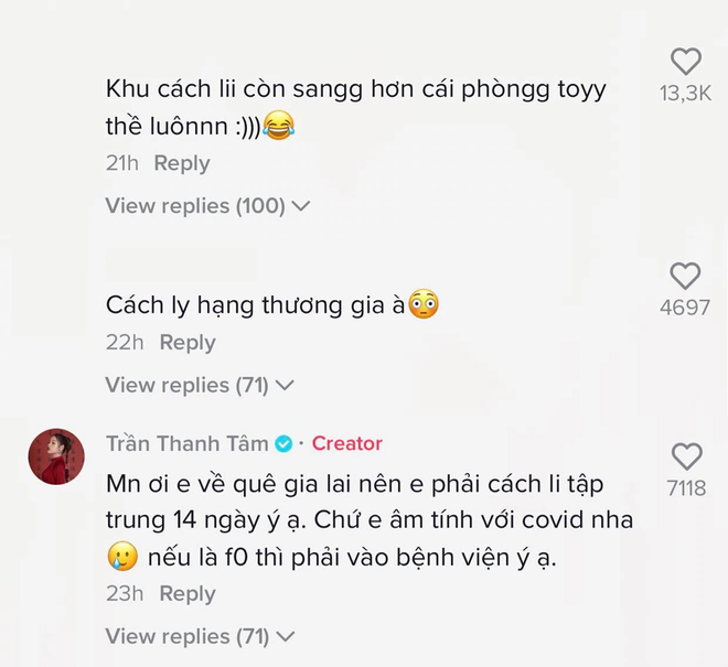 Hot girl trứng rán bắt trend TikTok đạt luôn 5 triệu view nhưng netizen chú ý nhất là không gian ở khu cách ly - Ảnh 4.