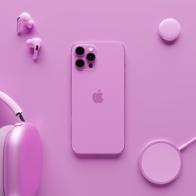 iPhone 13 xuất hiện trong bộ ảnh concept mới với phối m&agrave;u chất đừng hỏi - Ảnh 2.