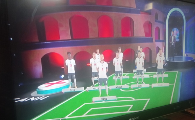 VTV lại khiến người xem khó chịu với lỗi cẩu thả trong phần giới thiệu đội hình tuyển Anh - Ảnh 1.