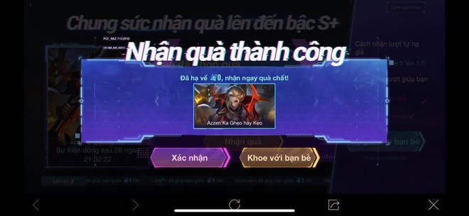 Liên Quân Mobile: Game thủ cực nhọ dính cú lừa skin bậc S+ từ sự kiện nhận skin miễn phí, đến mức ngỡ ngàng, ngơ ngác và bật ngửa - Ảnh 4.