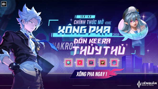 Liên Quân Mobile: Garena đang tặng miễn phí skin Keera Thủy thủ - Ảnh 1.