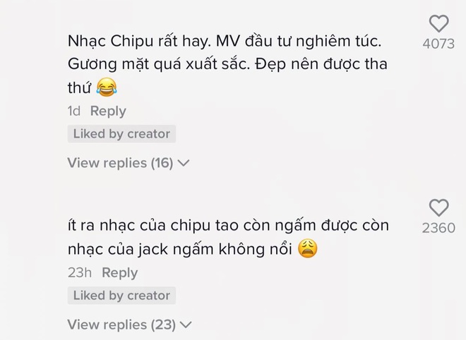 Jack được phong là ông hoàng hát phô còn Chi Pu là bà chúa hát chênh nhưng phản ứng của netizen khác nhau 180 độ - Ảnh 6.