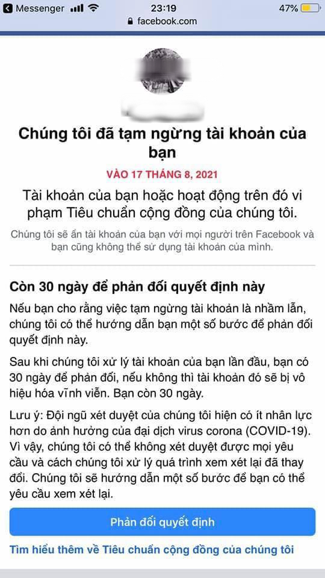 Xôn xao nghi vấn nhiều tài khoản Facebook bị khoá vĩnh viễn vì share clip nhạy cảm - Ảnh 1.