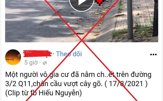 Th&ocirc;ng tin &ldquo;người v&ocirc; gia cư nằm chết tr&ecirc;n đường tại TP.HCM&rdquo; l&agrave; sai sự thật - Ảnh 1.