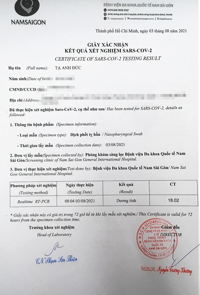 Diễn viên Anh Đức nhiễm Covid-19, thông báo đã cách ly 20 ngày tại nhà và tình hình hiện tại - Ảnh 5.