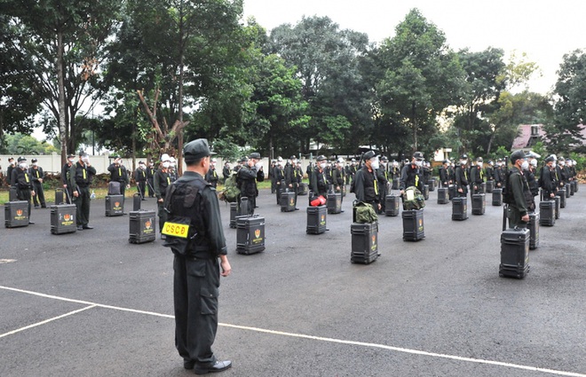  Trung đoàn Cảnh sát cơ động Tây Nguyên hỗ trợ Bà Rịa - Vũng Tàu chống dịch Covid-19 - Ảnh 1.