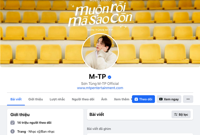 Fanpage Sơn Tùng M-TP cán mốc 14 triệu người theo dõi, nhưng vẫn chỉ xếp thứ 2 sau một cái tên đình đám khác? - Ảnh 2.