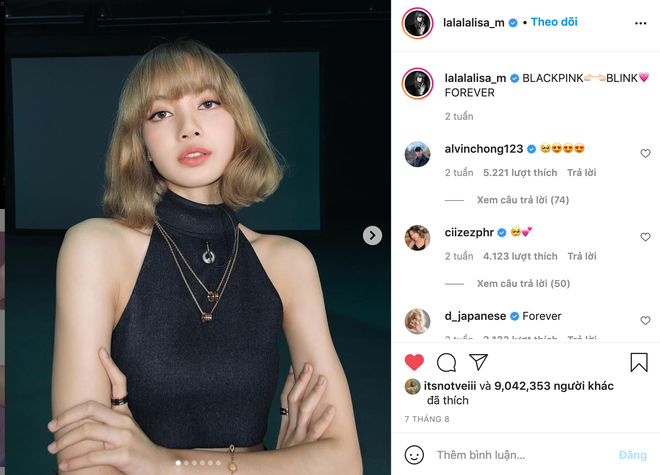 Hãy cùng xem ảnh mới nhất của Lisa trên Instagram, người đã thiết lập kỷ lục mới trong cộng đồng mạng. Bạn sẽ bị cuốn hút bởi vẻ đẹp hoàn mỹ và phong cách thời trang đầy chất giới trẻ của cô ấy.
