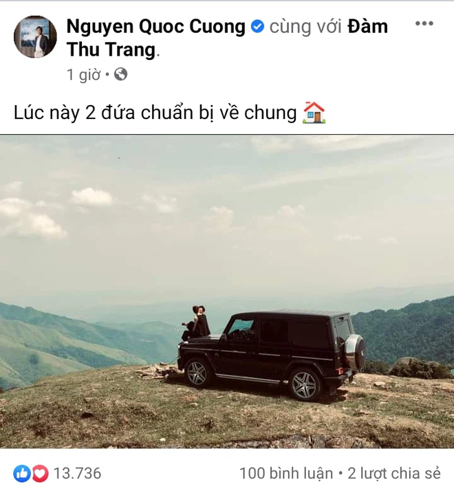 Trước đ&aacute;m cưới, Cường Đ&ocirc; La đưa Đ&agrave;m Thu Trang đi trốn tr&ecirc;n xế hộp chất lừ, m&agrave;n kho&aacute; m&ocirc;i giữa n&uacute;i nh&igrave;n hạnh ph&uacute;c xỉu - Ảnh 2.