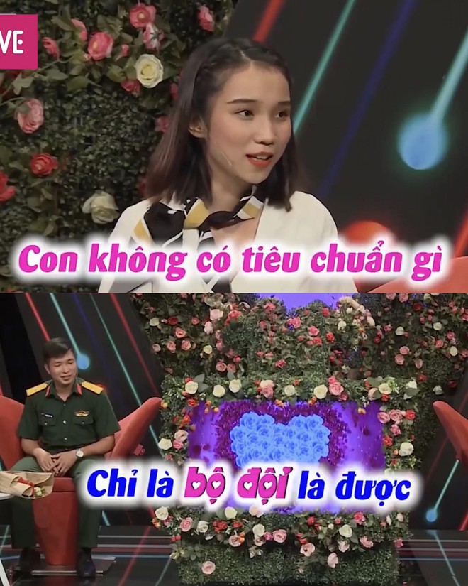 Anh chiến sĩ cười tít mắt trên show hẹn hò khi được tỏ tình: Không cần yêu cầu gì, chỉ cần là bộ đội! - Ảnh 5.