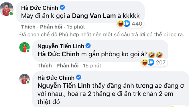 Vừa đăng ảnh thân thiết, Tiến Linh bị Đức Chinh tố đi ăn mà không gọi Văn Lâm - Ảnh 2.