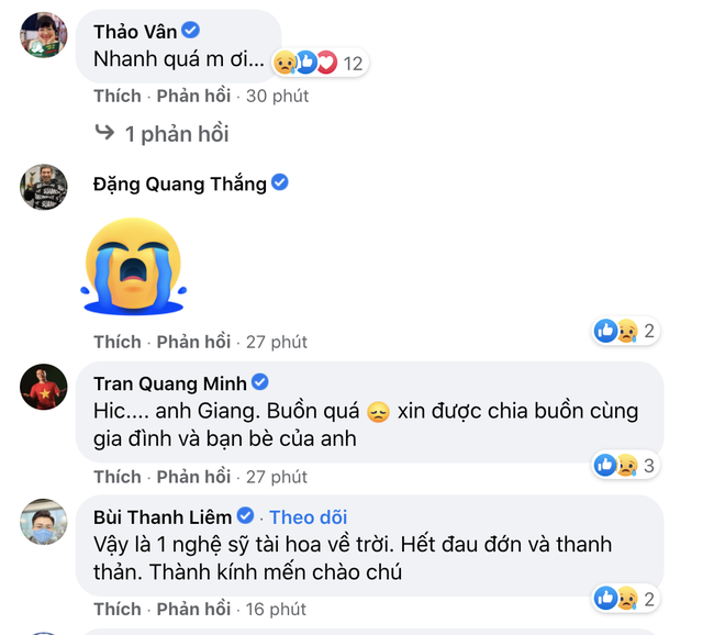 Trà My, Minh Tiệp và dàn sao Việt bàng hoàng nghe tin NS Giang Còi qua đời: Vĩnh biệt anh, mãi mãi 1 tuổi thơ! - Ảnh 3.