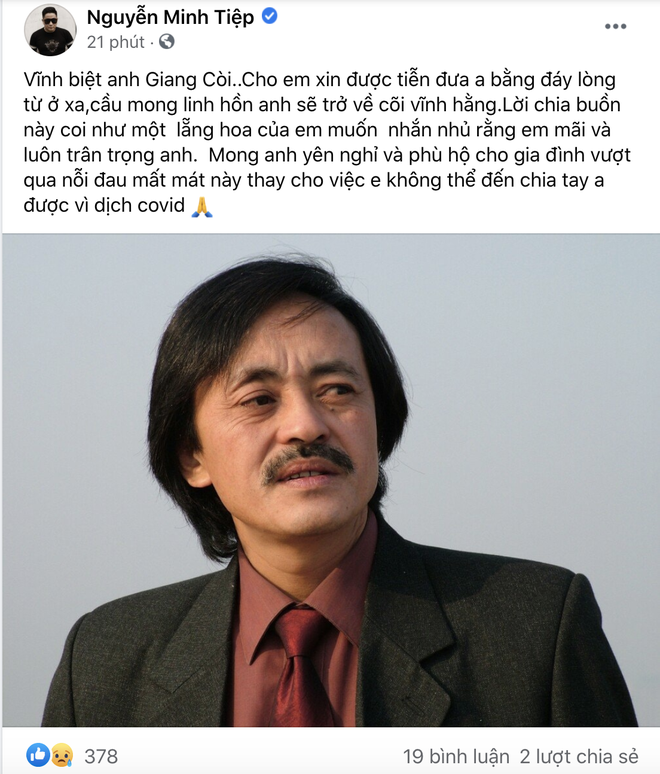 Trà My, Minh Tiệp và dàn sao Việt bàng hoàng nghe tin NS Giang Còi qua đời: Vĩnh biệt anh, mãi mãi 1 tuổi thơ! - Ảnh 10.