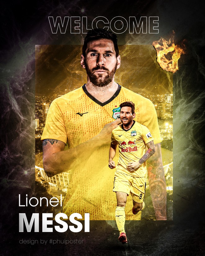 MXH Việt Nam dậy s&oacute;ng với ảnh Messi trong m&agrave;u &aacute;o CLB H&agrave; Nội, HAGL, S&ocirc;ng Lam Nghệ An... cực kỳ h&agrave;i hước! - Ảnh 6.