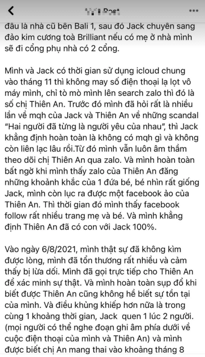 BIẾN CĂNG: 1 cô gái tố Jack bắt cá 3 tay, có con với nữ chính MV Sóng Gió, tung cả ảnh nghi nam ca sĩ trên giường và loạt tin nhắn? - Ảnh 2.