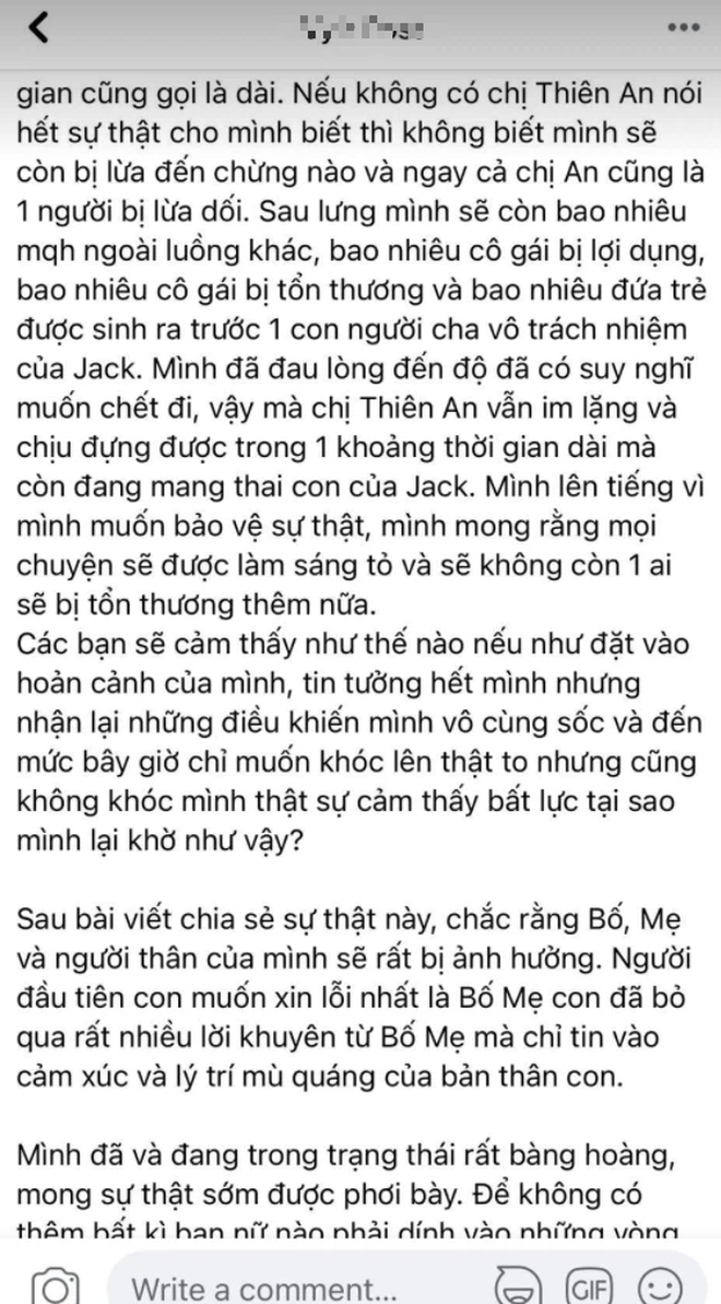 BIẾN CĂNG: 1 cô gái tố Jack bắt cá 3 tay, có con với nữ chính MV Sóng Gió, tung cả ảnh nghi nam ca sĩ trên giường và loạt tin nhắn? - Ảnh 3.