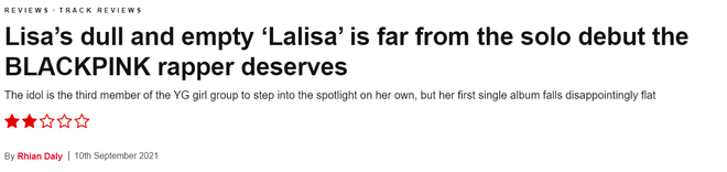 LALISA bị truyền thông Mỹ chê tơi tả, cho rằng rỗng tuếch và buồn tẻ, là cú trượt dài trong thất vọng của Lisa? - Ảnh 1.
