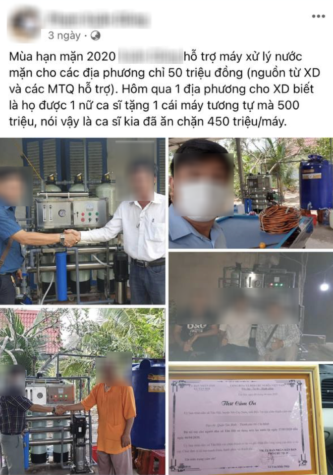 Rầm rộ chuyện Thuỷ Tiên bị tố ăn chặn 450 triệu với mỗi chiếc máy lọc nước cứu trợ hạn mặn, thực hư ra sao? - Ảnh 2.