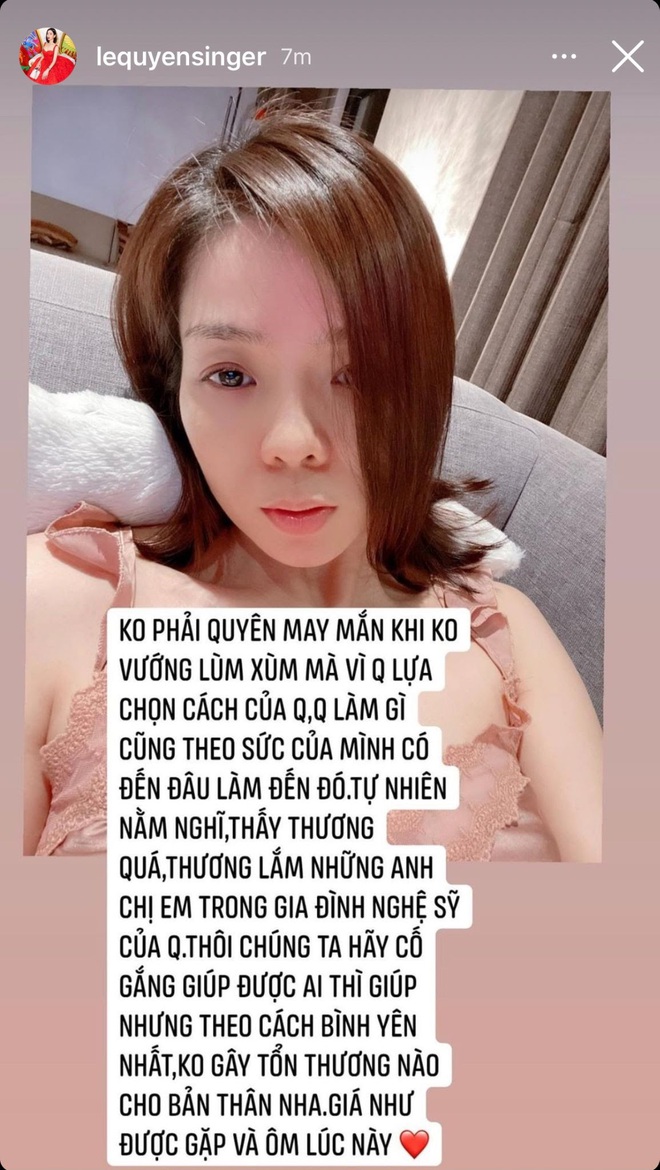 Lệ Quyên: Thương lắm anh chị em nghệ sĩ, giúp được ai thì giúp, không gây tổn thương cho bản thân nha - Ảnh 2.