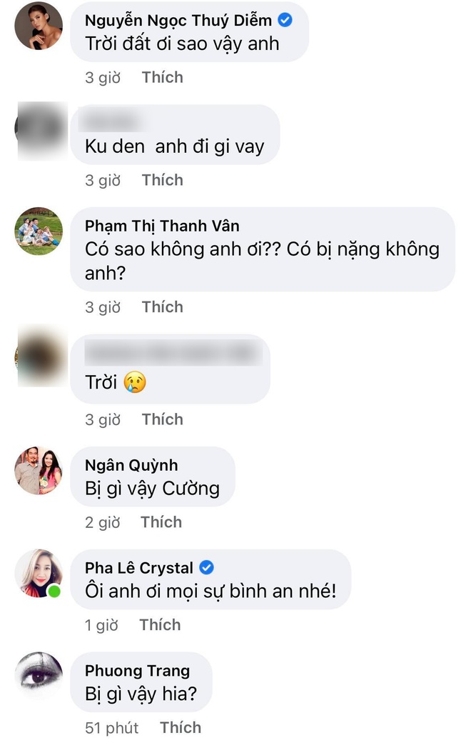 Diễn viên phim Dốc Tình - tri kỷ của Hà Tăng bị chấn thương nghiêm trọng, cả dàn sao Việt đồng loạt lo lắng! - Ảnh 3.