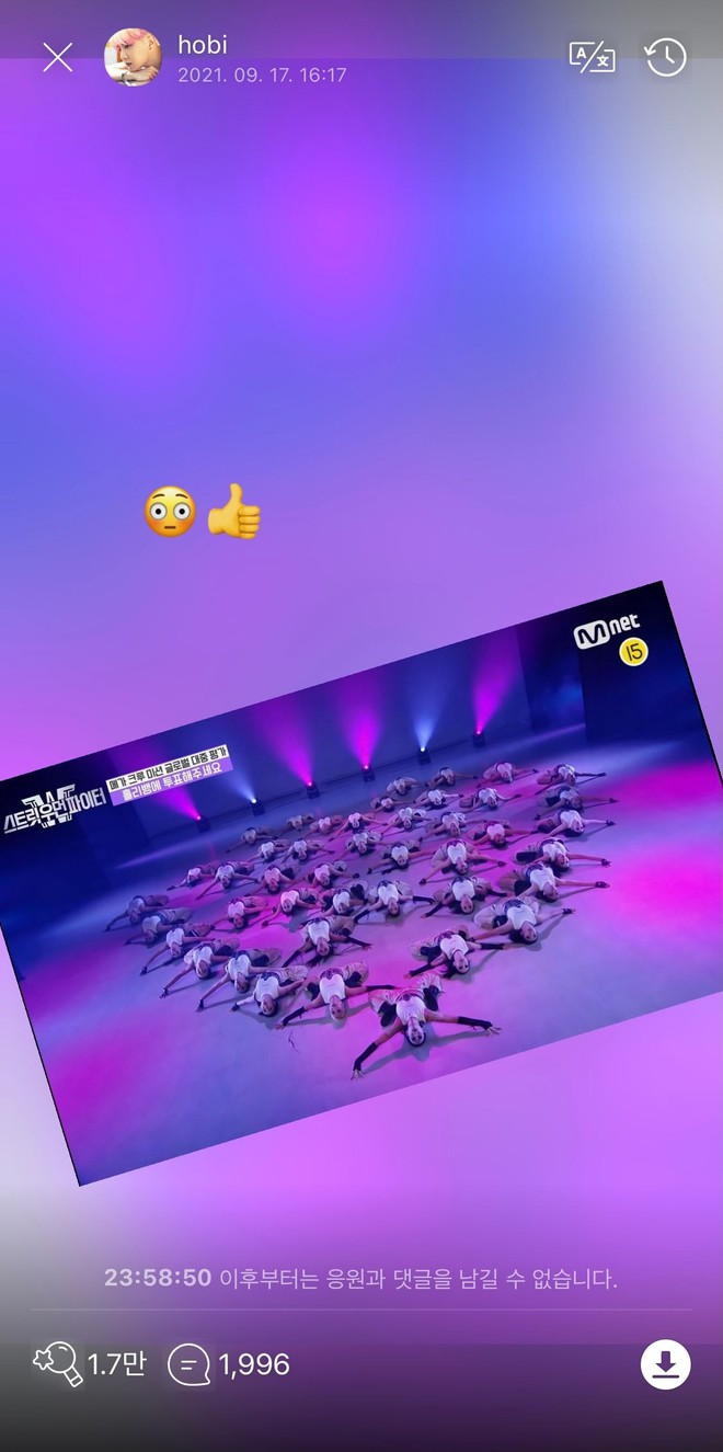 j-hope (BTS) công khai ủng hộ nhóm nhảy nữ, có 1 chi tiết cực tinh tế khiến Knet phải trầm trồ - Ảnh 2.