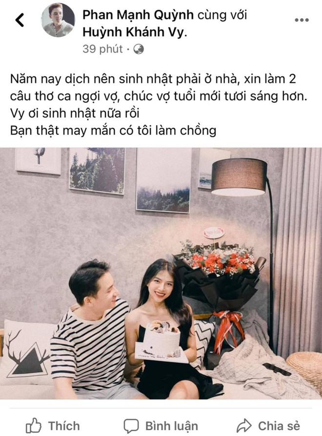 Thánh hài Phan Mạnh Quỳnh làm thơ tặng vợ, nào ngờ bị bà xã đối lại lầy hết chỗ nói, còn tiện bóc phốt luôn! - Ảnh 2.