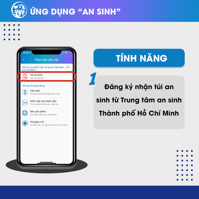 Cần biết: Người dân TP.HCM có thể tải ứng dụng An sinh để yêu cầu cứu trợ thực phẩm, y tế - Ảnh 2.