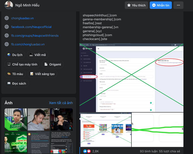 Hiếu PC vạch trần nền tảng làm giả website khiến người dùng bị đánh cắp tài khoản Facebook, Google, Shopee, Garena - Ảnh 2.