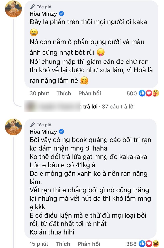 Lần đầu Hoà Minzy khoe cận chiếc bụng bầu đầy vết rạn thâm đen, chỉ những ai làm mẹ mới hiểu hết loạt ảnh khó tin này! - Ảnh 7.