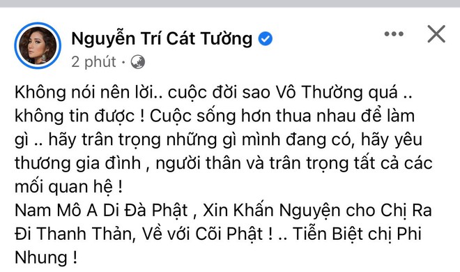 Cả showbiz Việt xót thương khi hay tin ca sĩ Phi Nhung qua đời: Lan Ngọc buồn bã, Đan Trường xúc động nói lời tiễn biệt - Ảnh 3.
