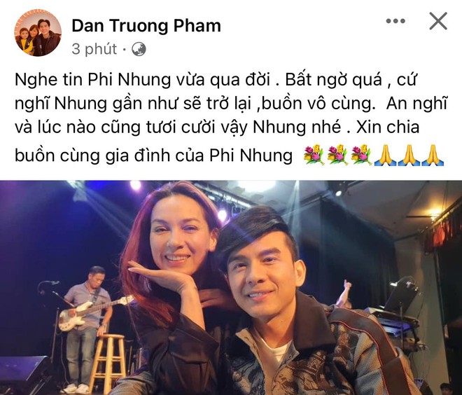 Cả showbiz Việt xót thương khi hay tin ca sĩ Phi Nhung qua đời: Lan Ngọc buồn bã, Đan Trường xúc động nói lời tiễn biệt - Ảnh 6.